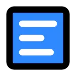 Align Text Left One SVG Icon